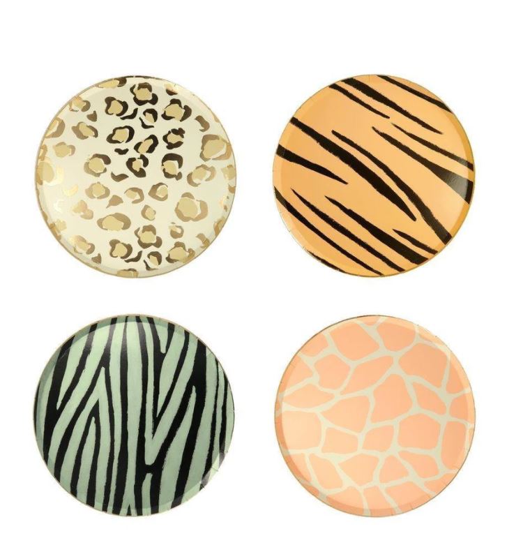 Animal Print Side Plates