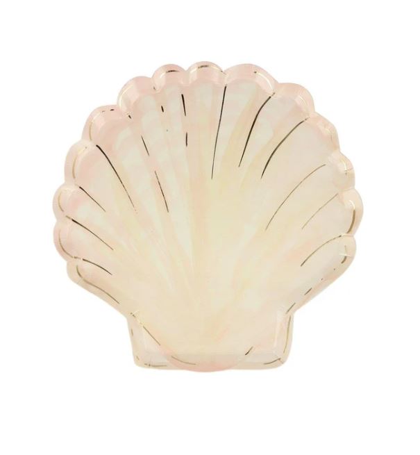 Watercolor Clam Shell Plates