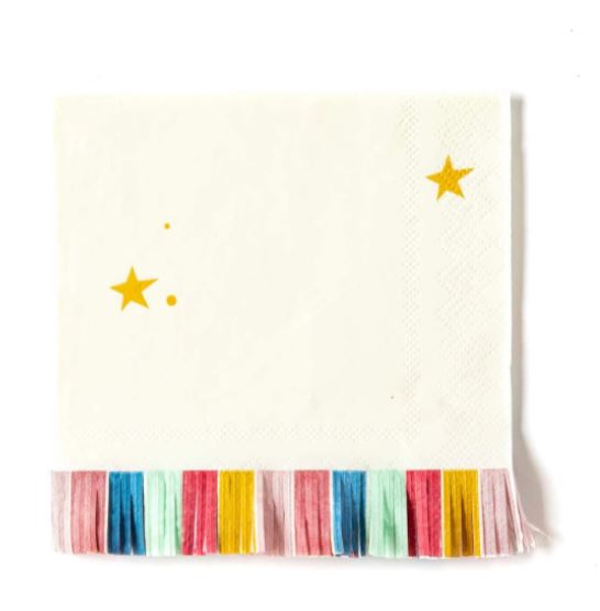 Magical Cocktail Fringed Napkins