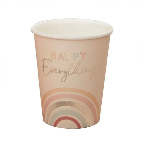 Happy Everything Boho Rainbow Cups