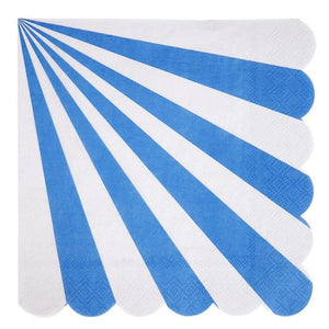 Toot Sweet Blue Stripe Small Napkins