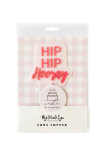 Hip Hip Hooray Cake Topper