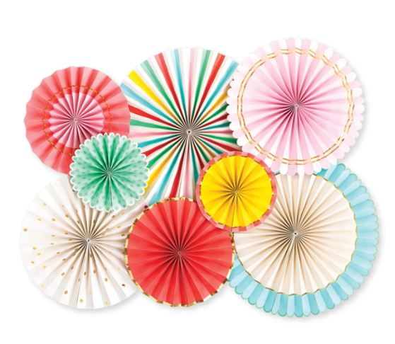 Hip Hip Hooray Party Fans Set