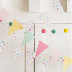 Hooray Vellum Solid Pennant Banner