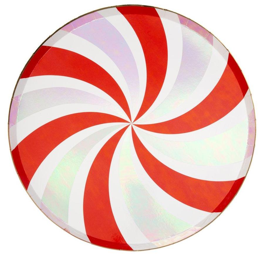 Peppermint Swirl Plates