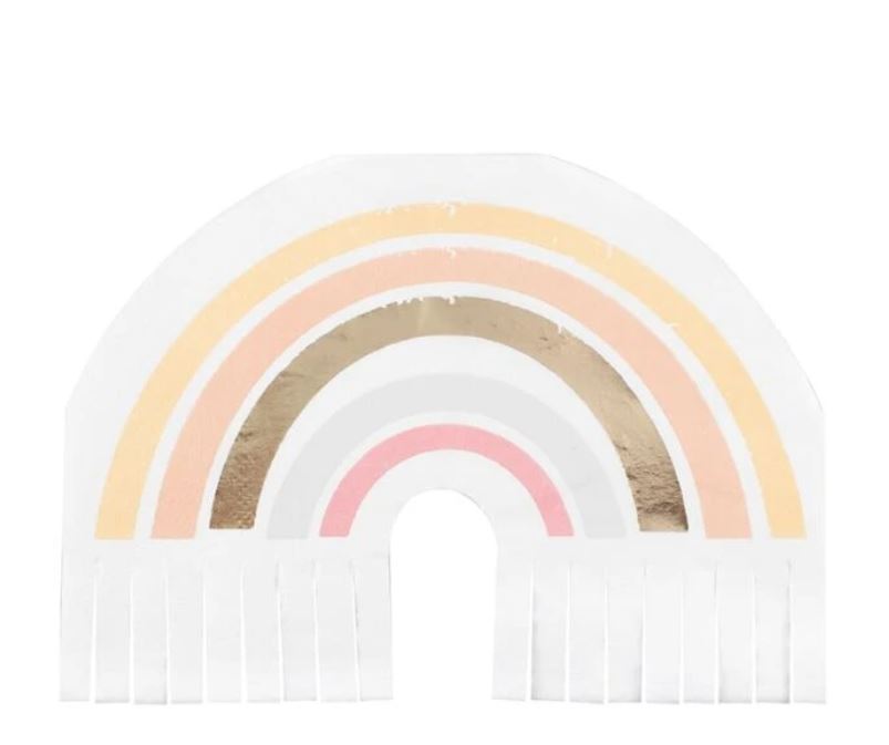 Boho Rainbow Fringe Napkins