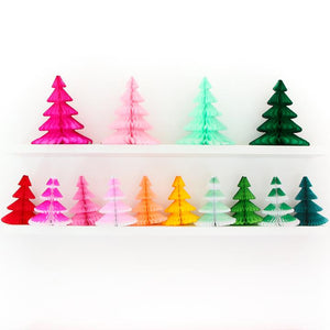 Honeycomb Tissue Paper Christmas Tree 12"