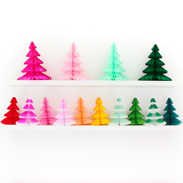 Honeycomb Tissue Paper Christmas Tree 17"