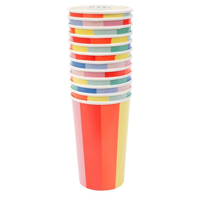 Color Wheel Highball Cups