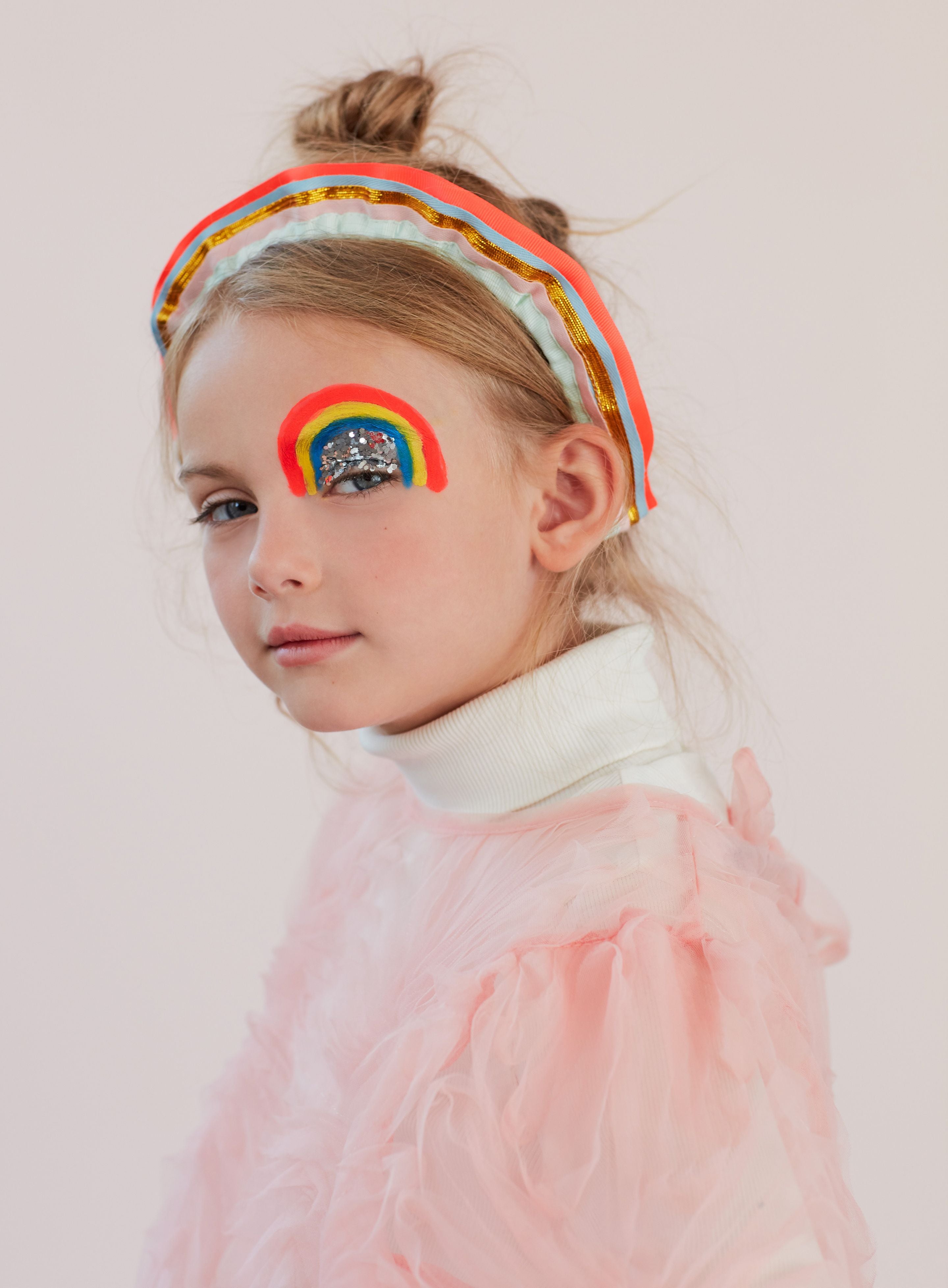 Rainbow Ruffle Headband