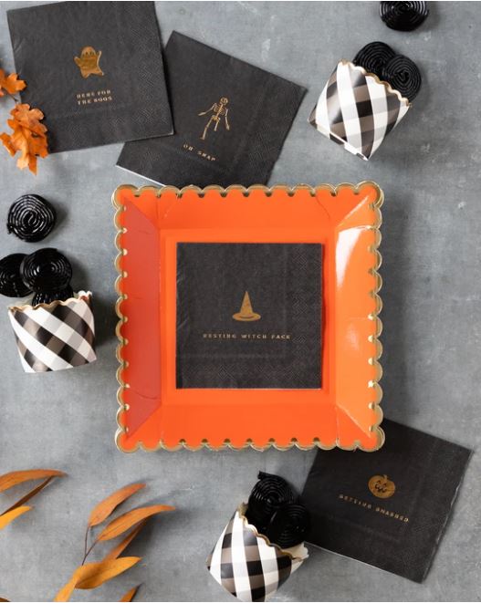 Spooky Halloween cocktail napkins